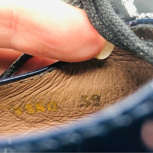 Wonder  navy and blue patten leather platform loafers‎ size 7-7.5 39 euro size39 - Picture 11 of 14
